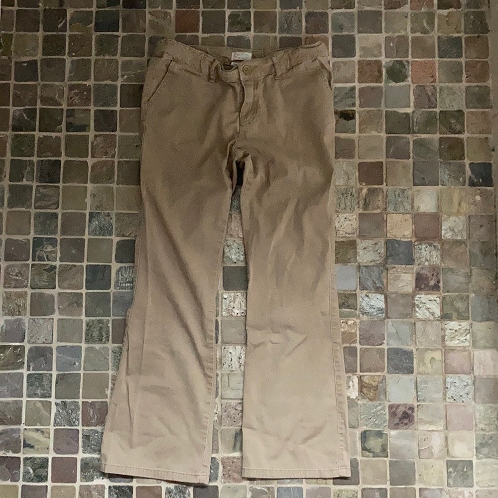 Girls Khaki Slacks - stretch 12